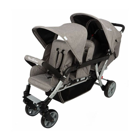 Carrinho De Bebé 3 Lugares Lidoo H3E + Ergondrive Cinza Completo Familidoo