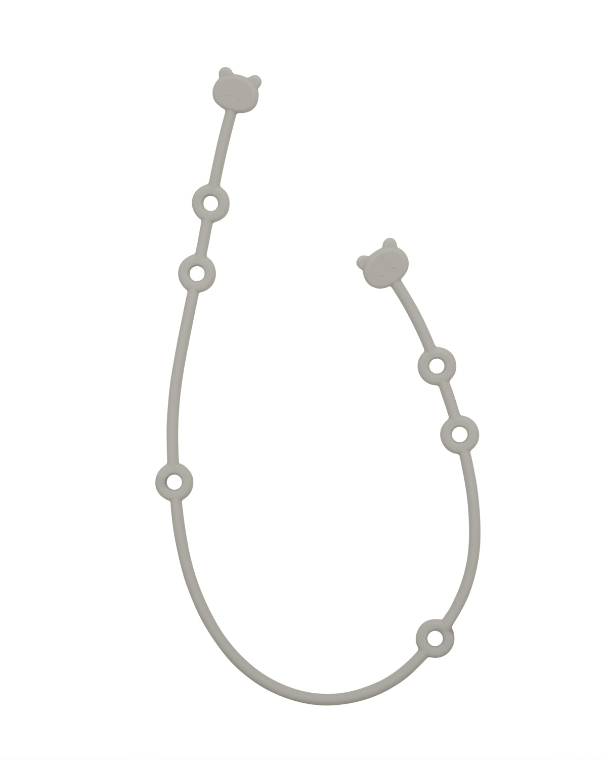 Corrente de chupeta de silicone Platinum Sand