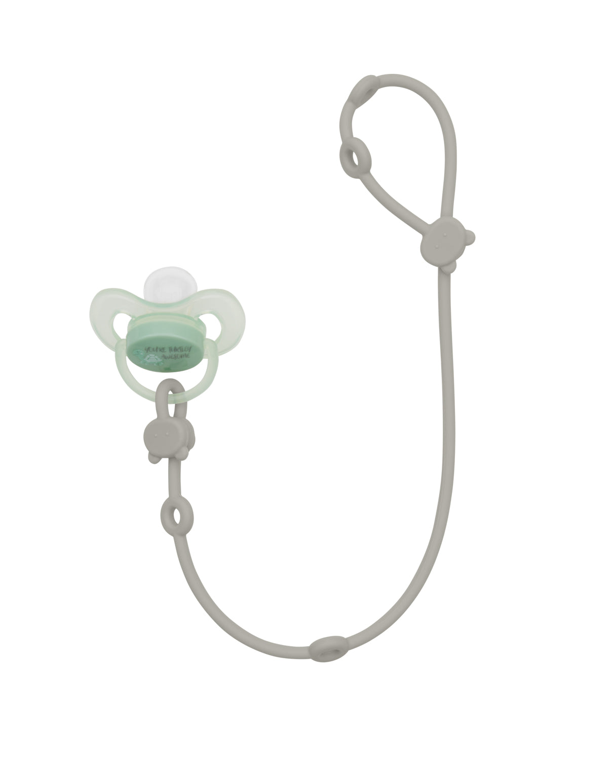 Corrente de chupeta de silicone Platinum Sand