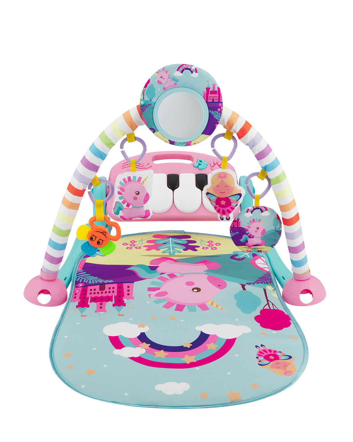 Ginásio arco-íris rosa