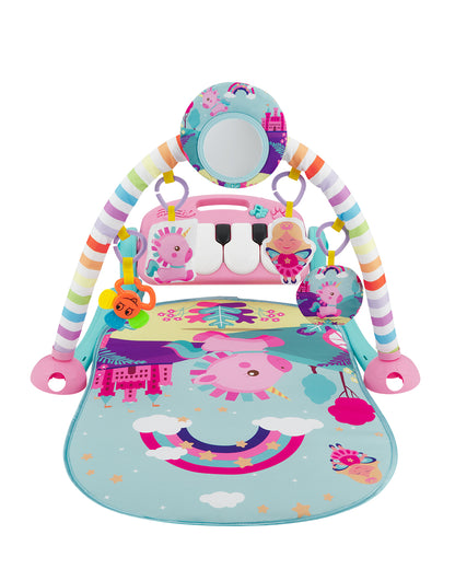 Ginásio arco-íris rosa