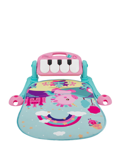 Ginásio arco-íris rosa