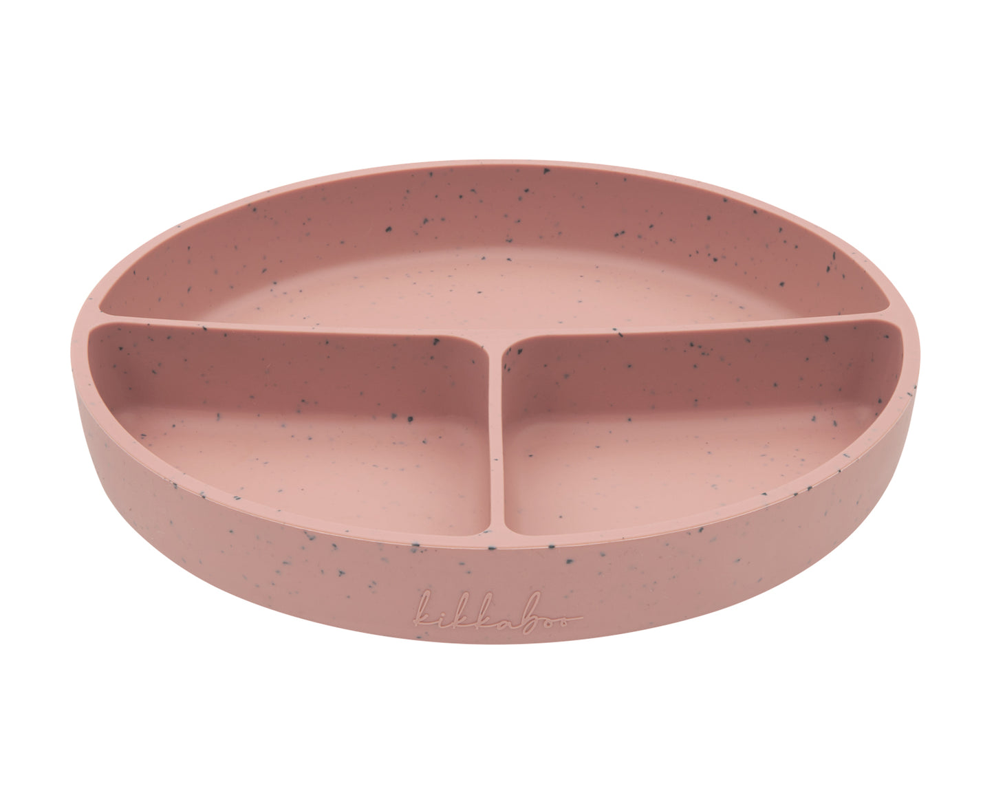 Prato dividido de silicone platinado para blush com base de sucção