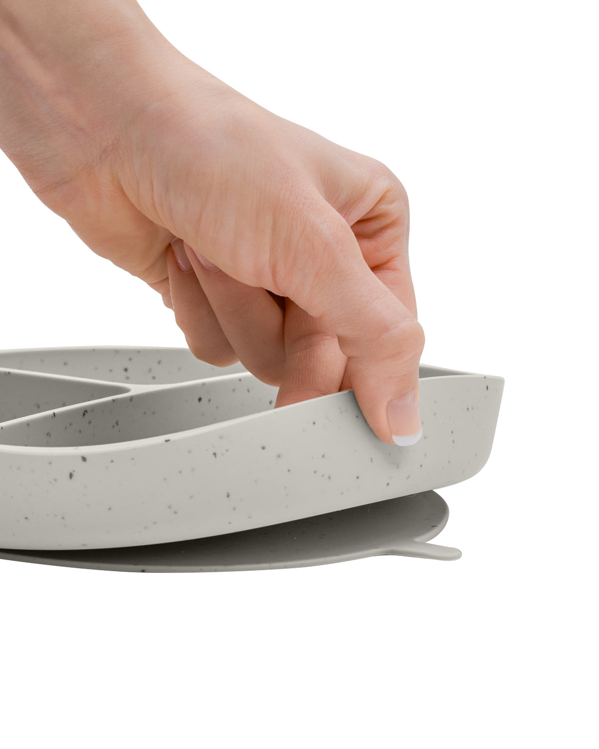 Prato dividido Sand de silicone platina com base de sucção