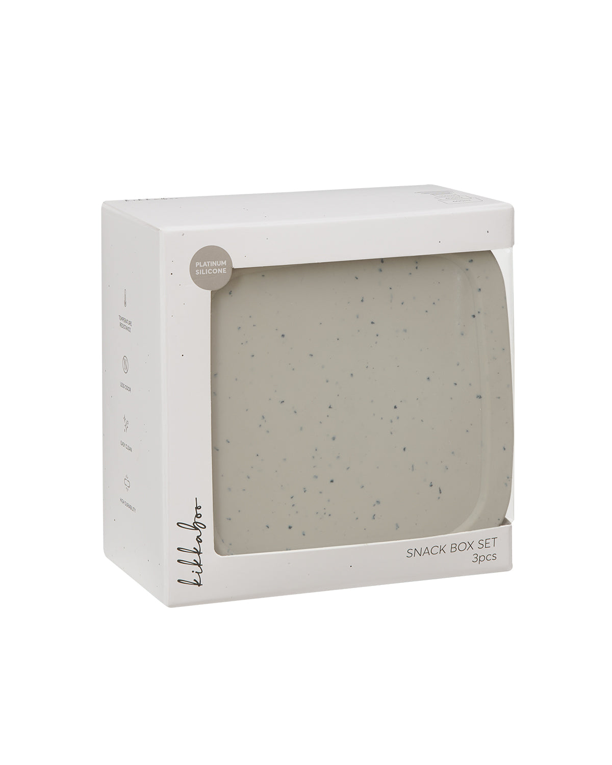 Conjunto de lancheira de silicone Platinum de 3 peças Sand Kikkaboo