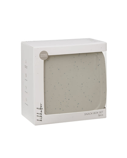 Conjunto de lancheira de silicone Platinum de 3 peças Sand Kikkaboo