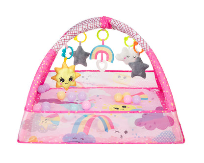 Ginásio Pink Sky com 18 bolas