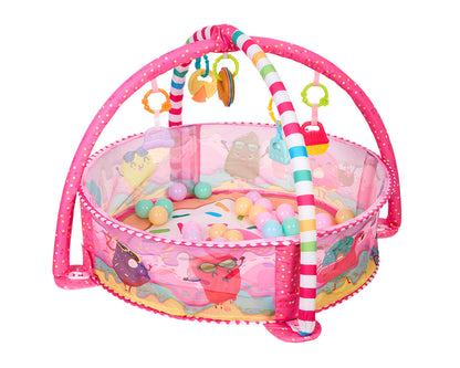 Tapete de Atividades de jogo com 30 bolas de marshmallow Kikkaboo