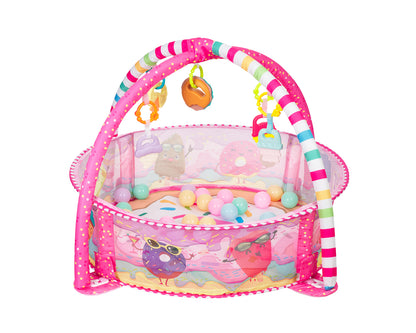 Tapete de jogo com 30 bolas de marshmallow