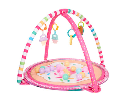 Tapete de jogo com 30 bolas de marshmallow