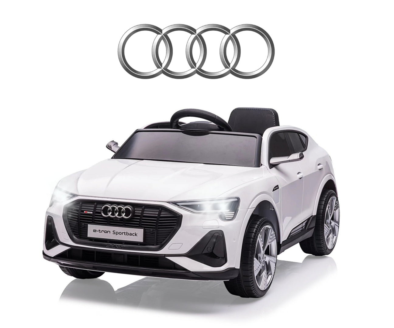 Veículo A Bateria Audi E-Tron Sportback 4X4 Branco Milly Mally