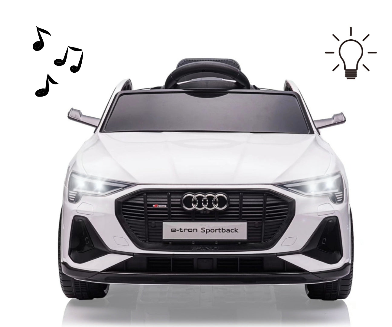 Veículo A Bateria Audi E-Tron Sportback 4X4 Branco Milly Mally