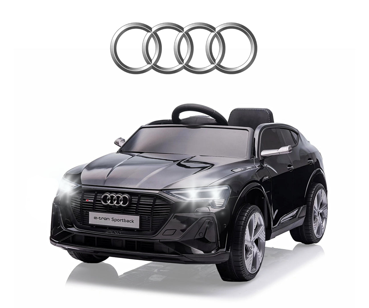 Veículo A Bateria Audi E-Tron Sportback Preto Milly Mally