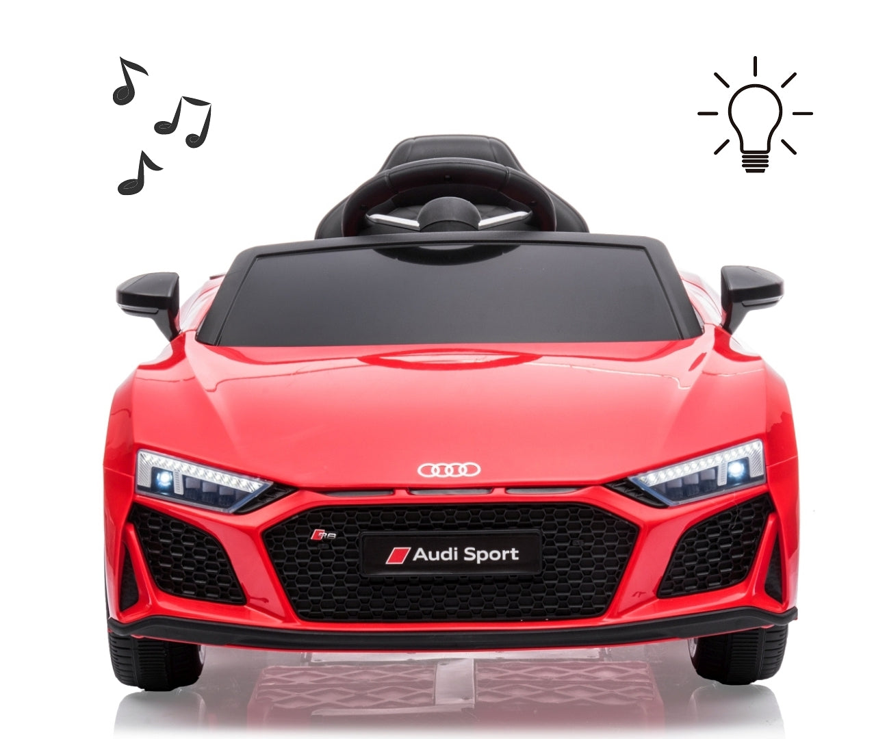 Veículo A Bateria Audi R8 Spyder Vermelho Milly Mally
