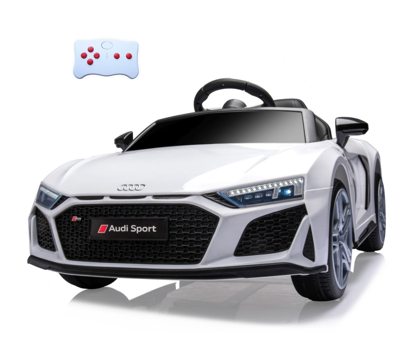 Veículo A Bateria Audi R8 Spyder Branco Milly Mally