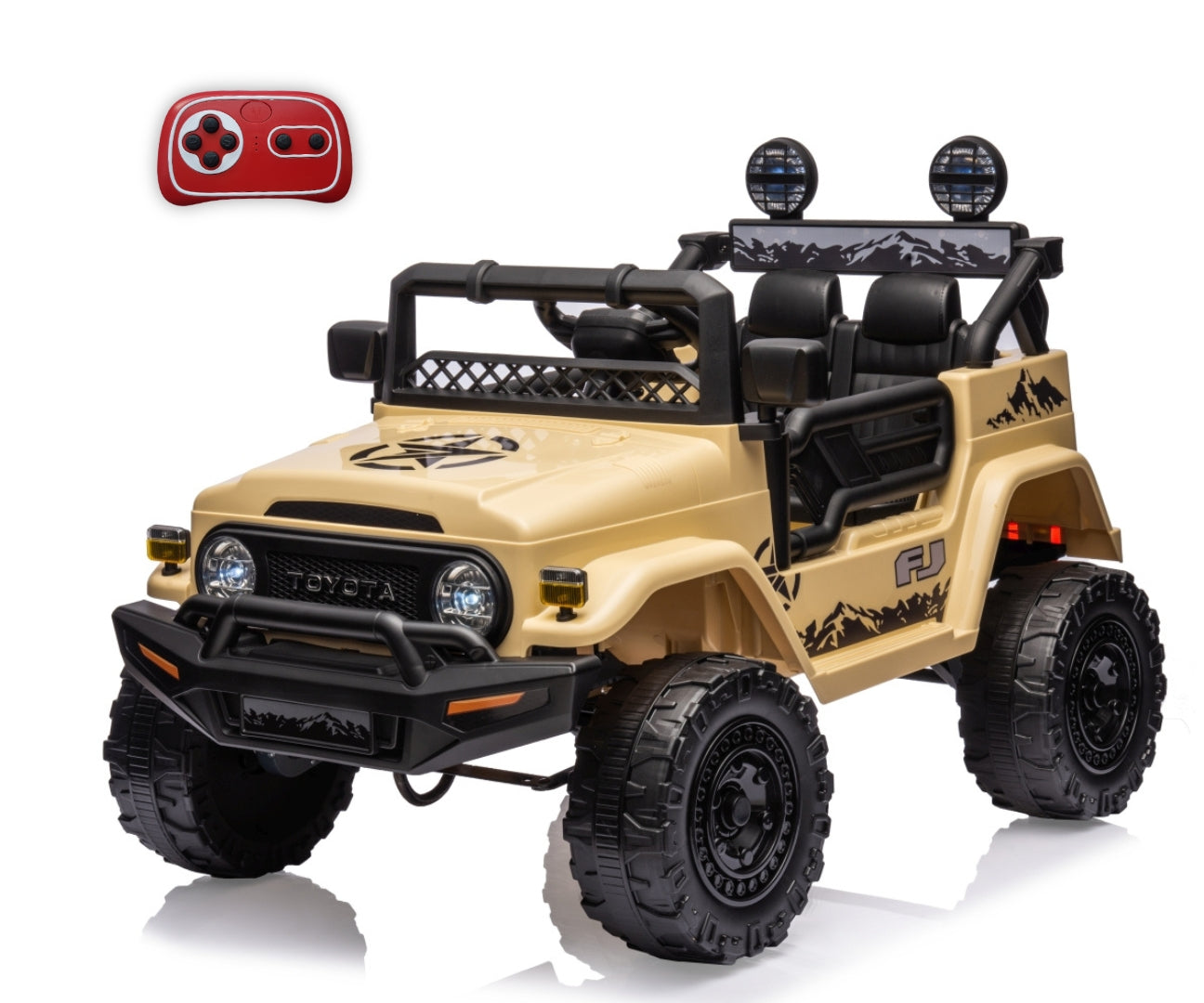 Veículo A Bateria Toyota Fj Cruiser Khaki Milly Mally
