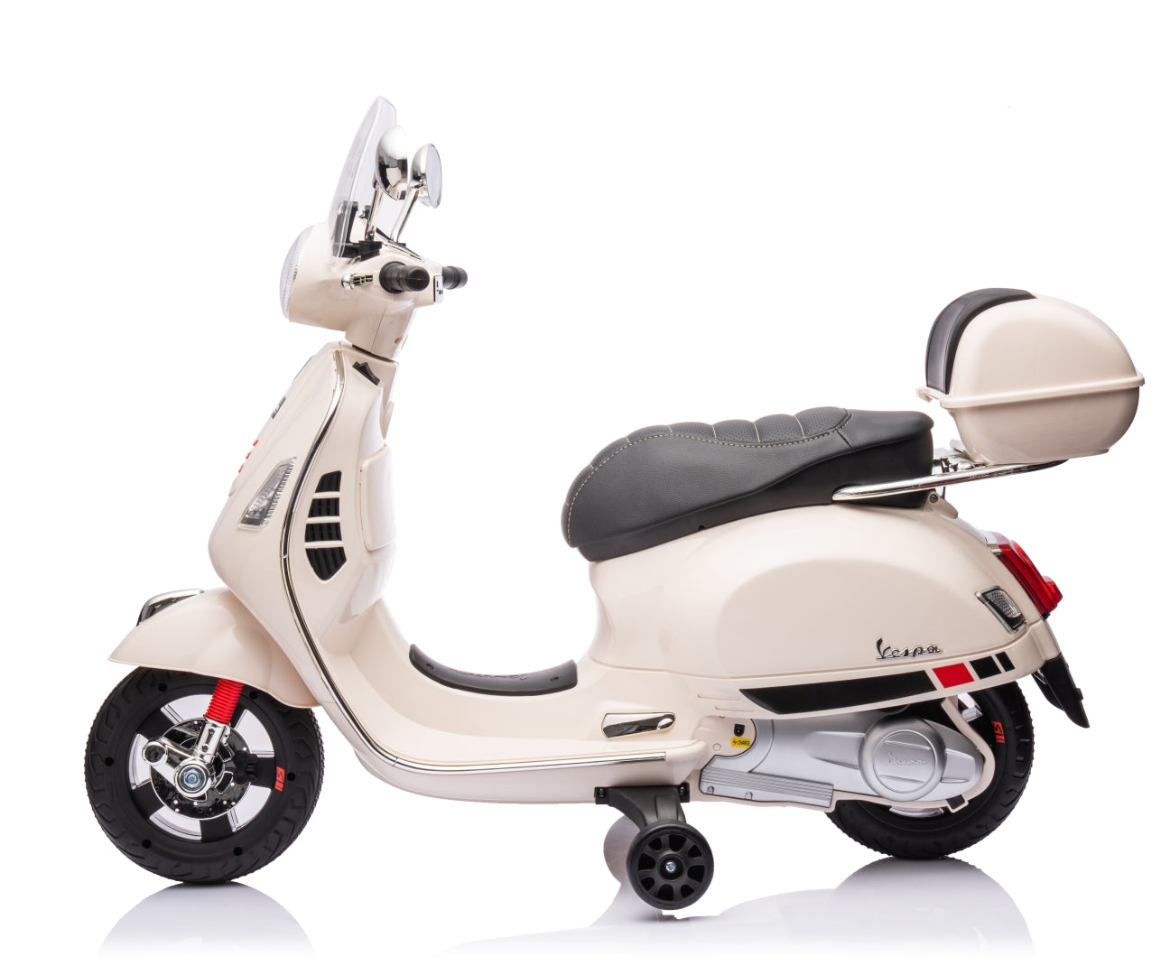 Vespa Gts Super Branco Veículo A Pilhas Milly Mally