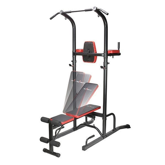 Banco de musculação multifuncional com barra pull-up ajustável