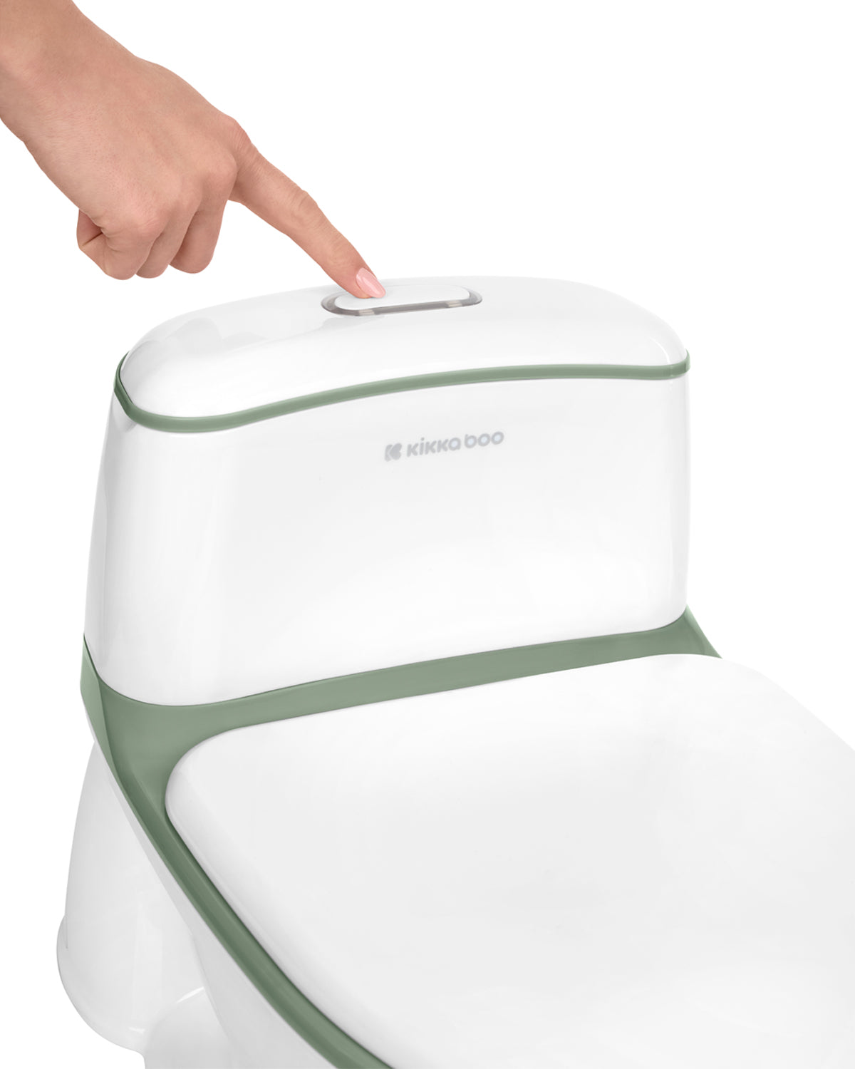 Bacio verde com descarga para bebés