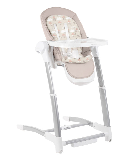 Cadeira da papa e columpio 3 em 1 Prima Beige 2023 Kikkaboo