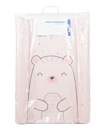 Muda fraldas em PVC rígido 70Ñ…50cm Bear with me Rosa