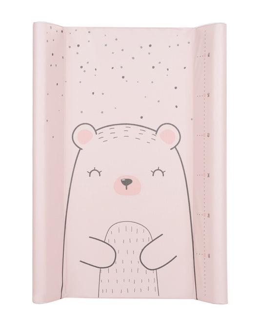 Muda fraldas em PVC macio 70x50cm Bear with me Rosa