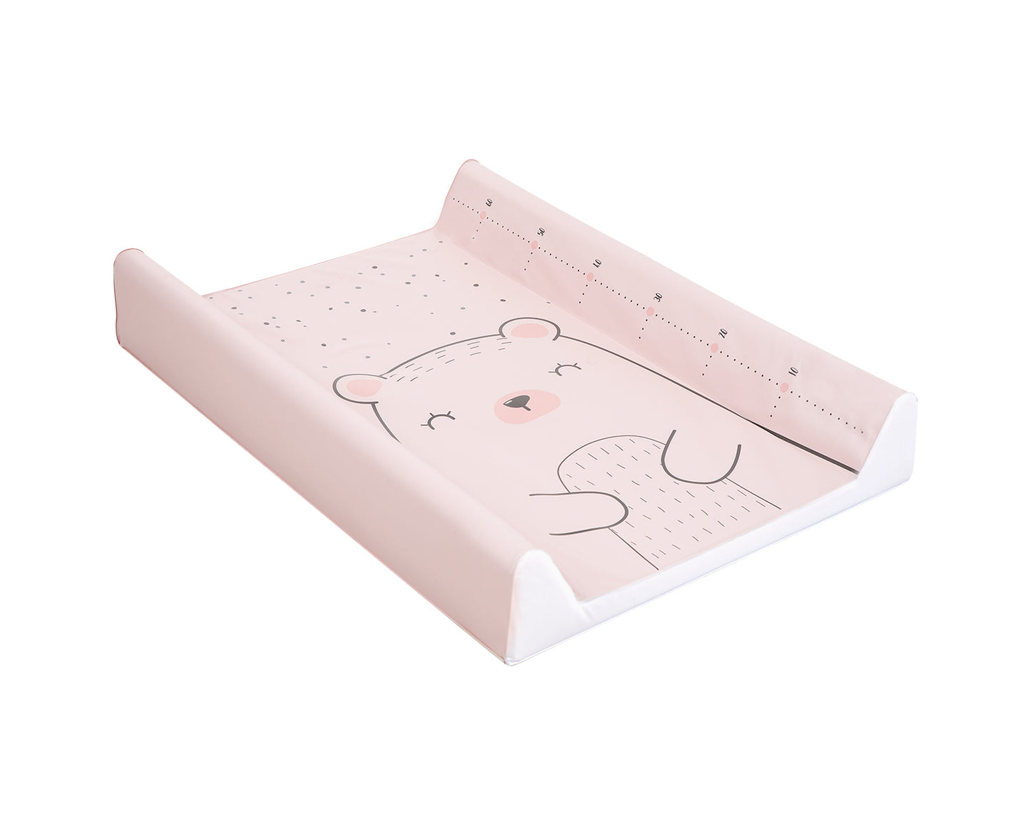 Muda fraldas em PVC rígido 70Ñ…50cm Bear with me Rosa