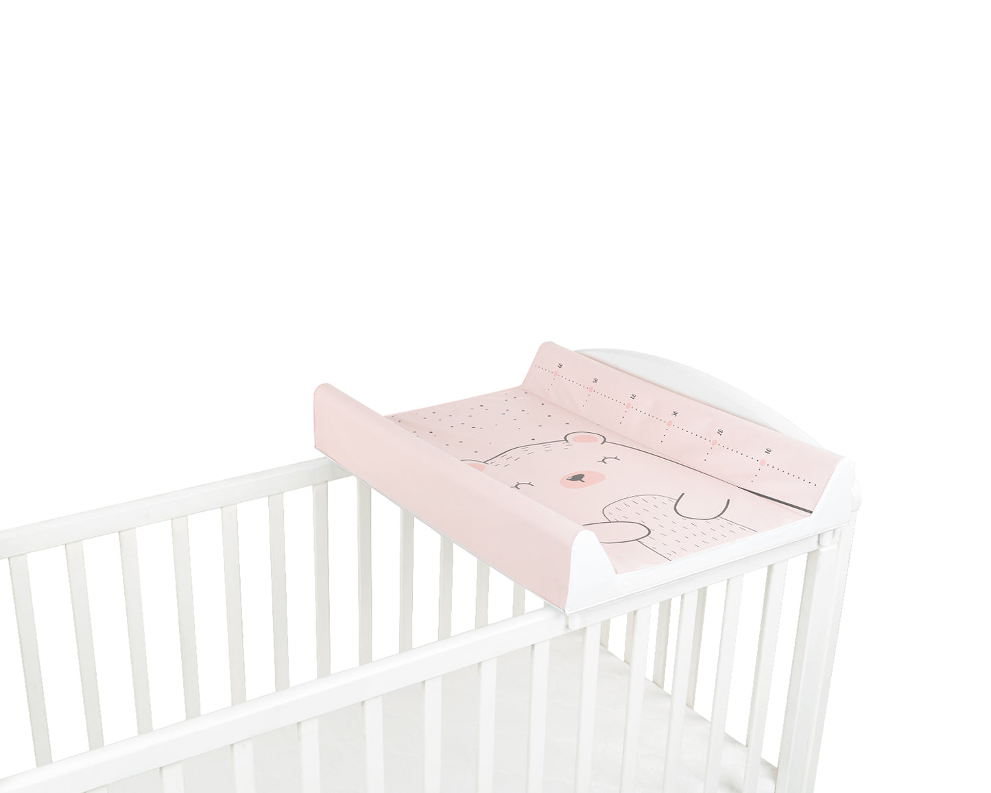 Muda fraldas em PVC rígido 70Ñ…50cm Bear with me Rosa