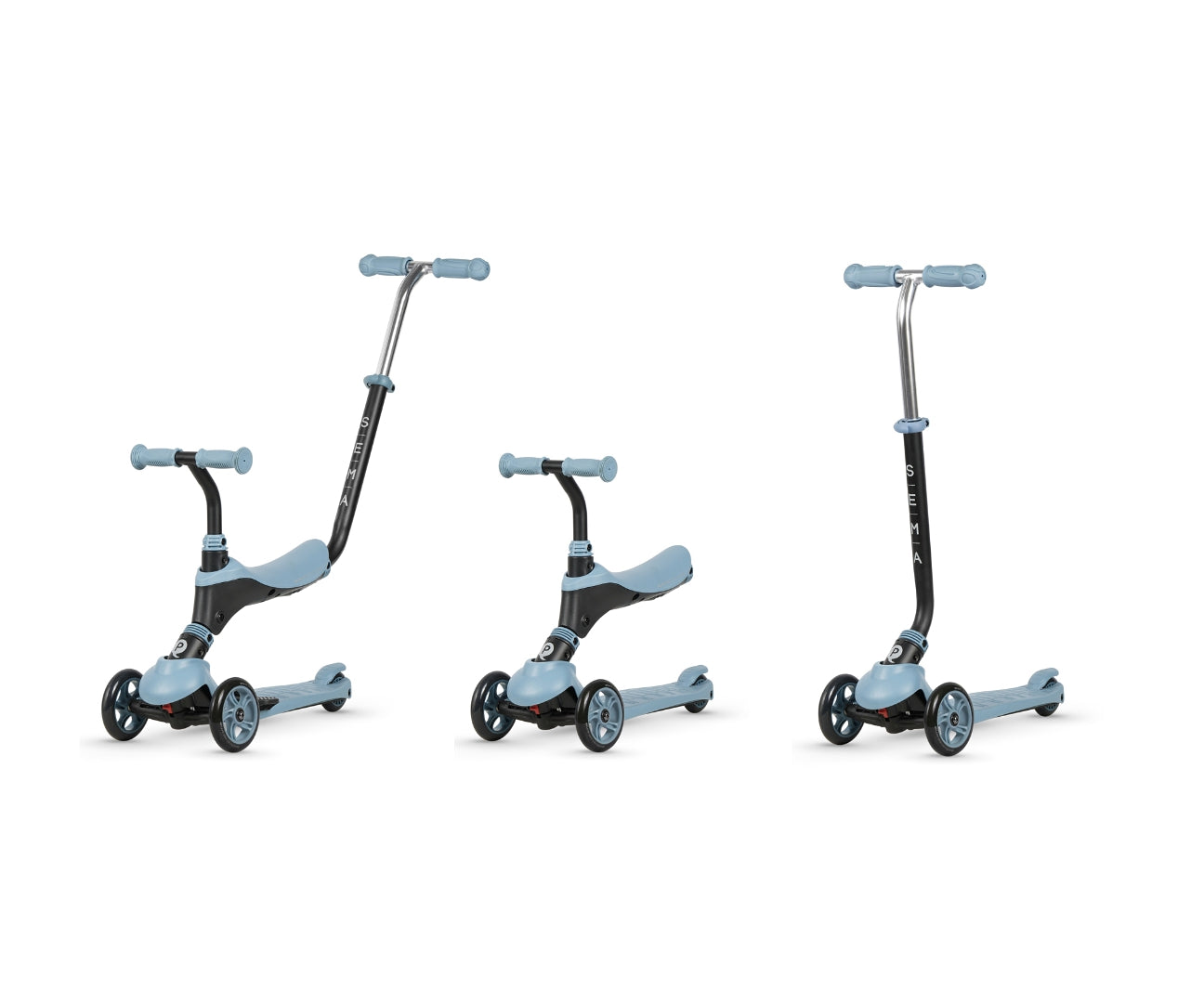 Scooter Sema 3Em1 Azul Qplay