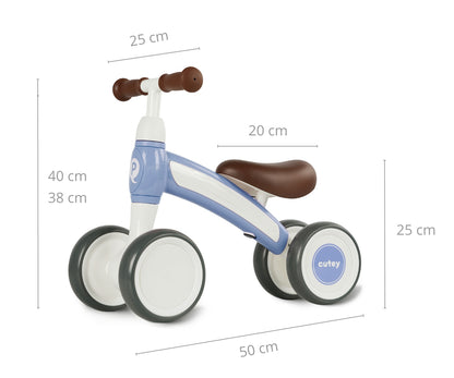 A minha primeira Bicicleta Cutey Retro Azul Qplay