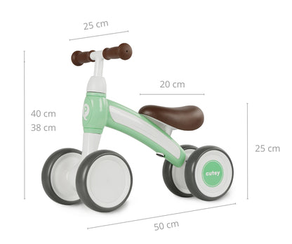 A minha primeira Bicicleta Cutey Retro Verde Qplay