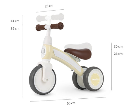 A minha primeira Bicicleta Sweetie Creme Qplay
