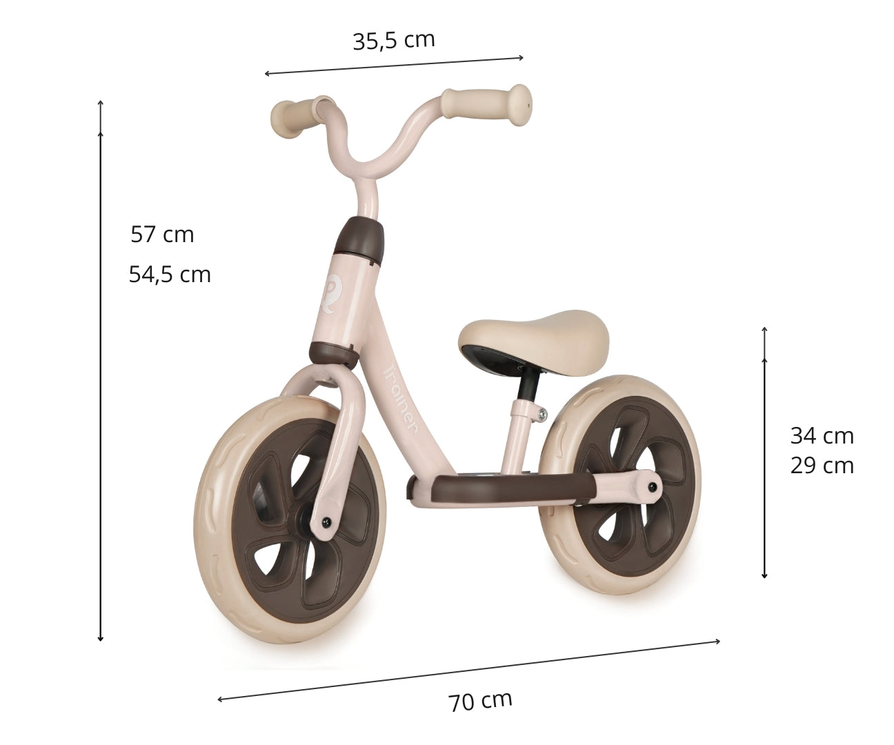 Bicicleta De Cross-Country Trainer Rosa Qplay
