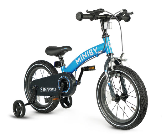 Bicicleta De Corta-Mato Miniby 14 Polegadas Azul Qplay