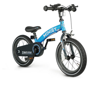 Bicicleta De Corta-Mato Miniby 14 Polegadas Azul Qplay