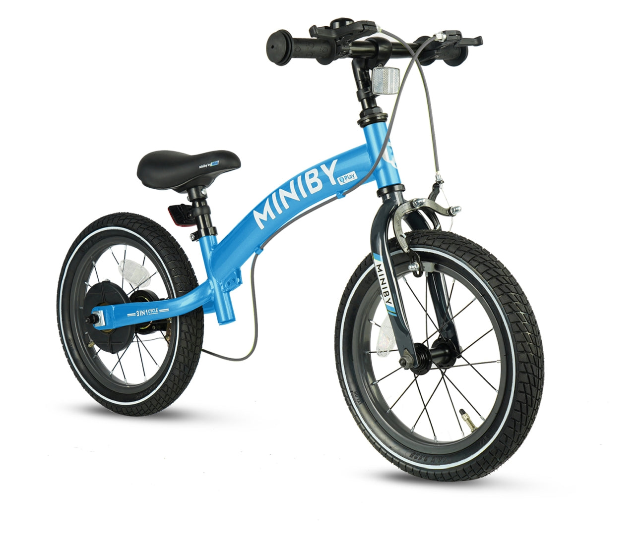 Bicicleta De Corta-Mato Miniby 14 Polegadas Azul Qplay