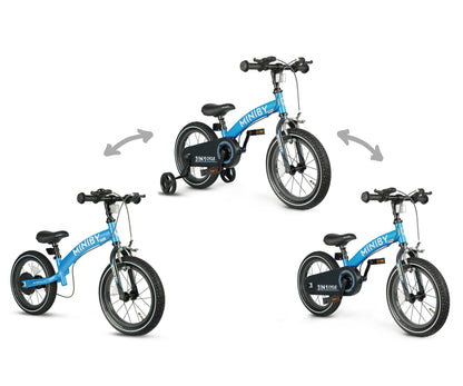 Bicicleta De Corta-Mato Miniby 14 Polegadas Azul Qplay