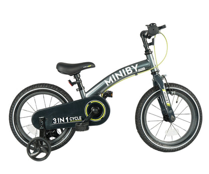 Bicicleta De Cross Miniby 14 Polegadas Cinzento Qplay