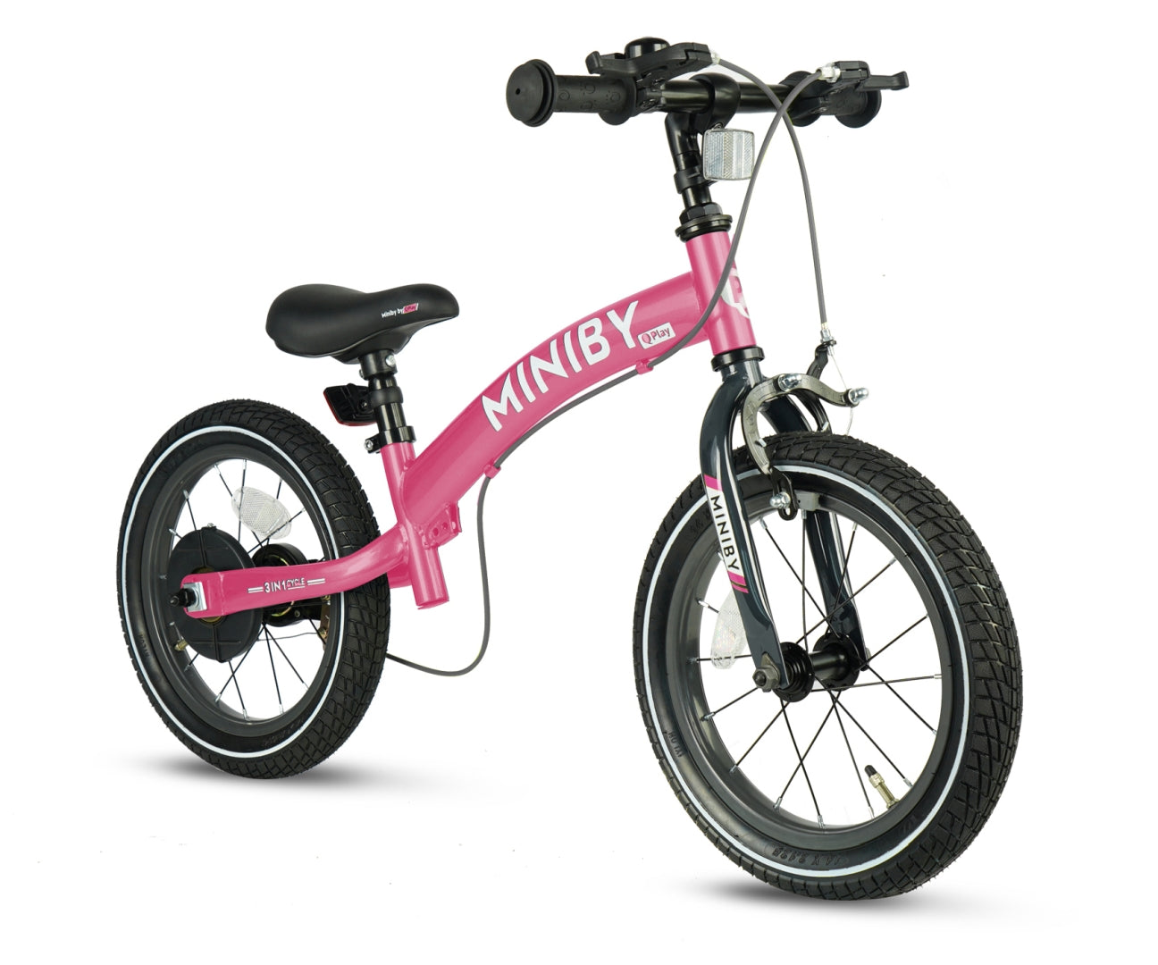 Bicicleta De Cross Miniby 14 Polegadas Rosa Qplay
