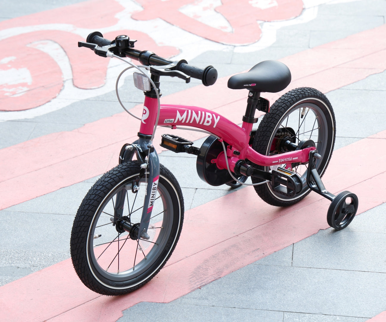 Bicicleta De Cross Miniby 14 Polegadas Rosa Qplay