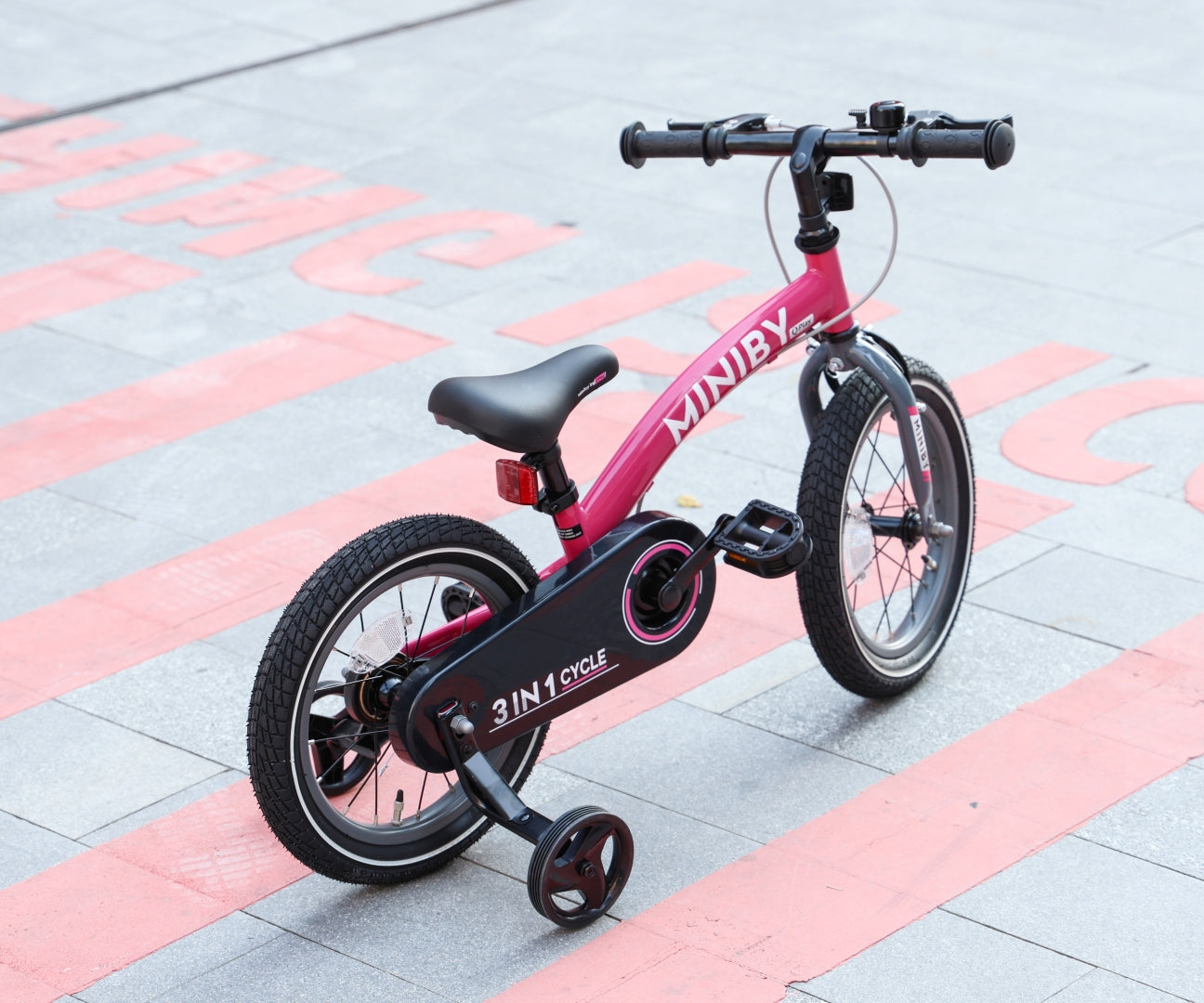 Bicicleta De Cross Miniby 14 Polegadas Rosa Qplay