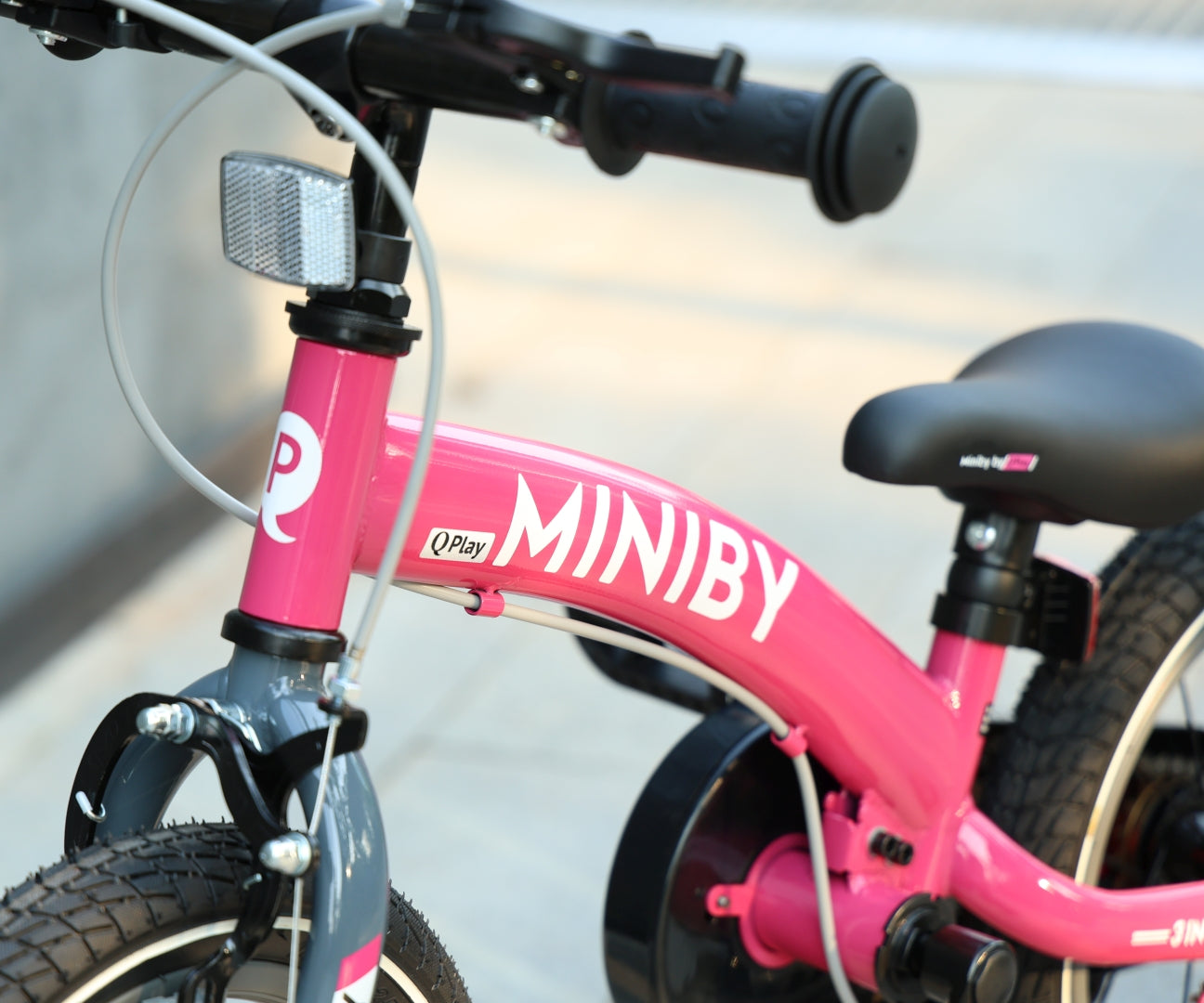 Bicicleta De Cross Miniby 14 Polegadas Rosa Qplay
