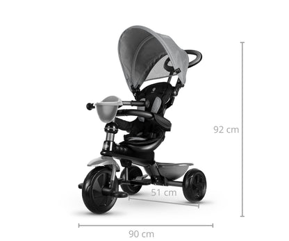 Triciclo Cosy Cinzento Qplay
