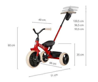 Triciclo Elite Pro Vermelho Qplay