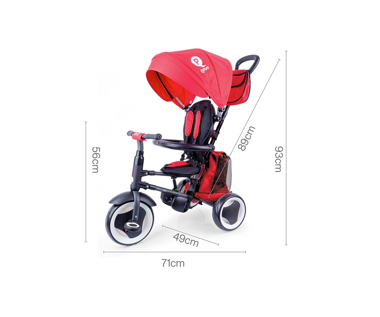 Triciclo Rito Plus Vermelho Qplay