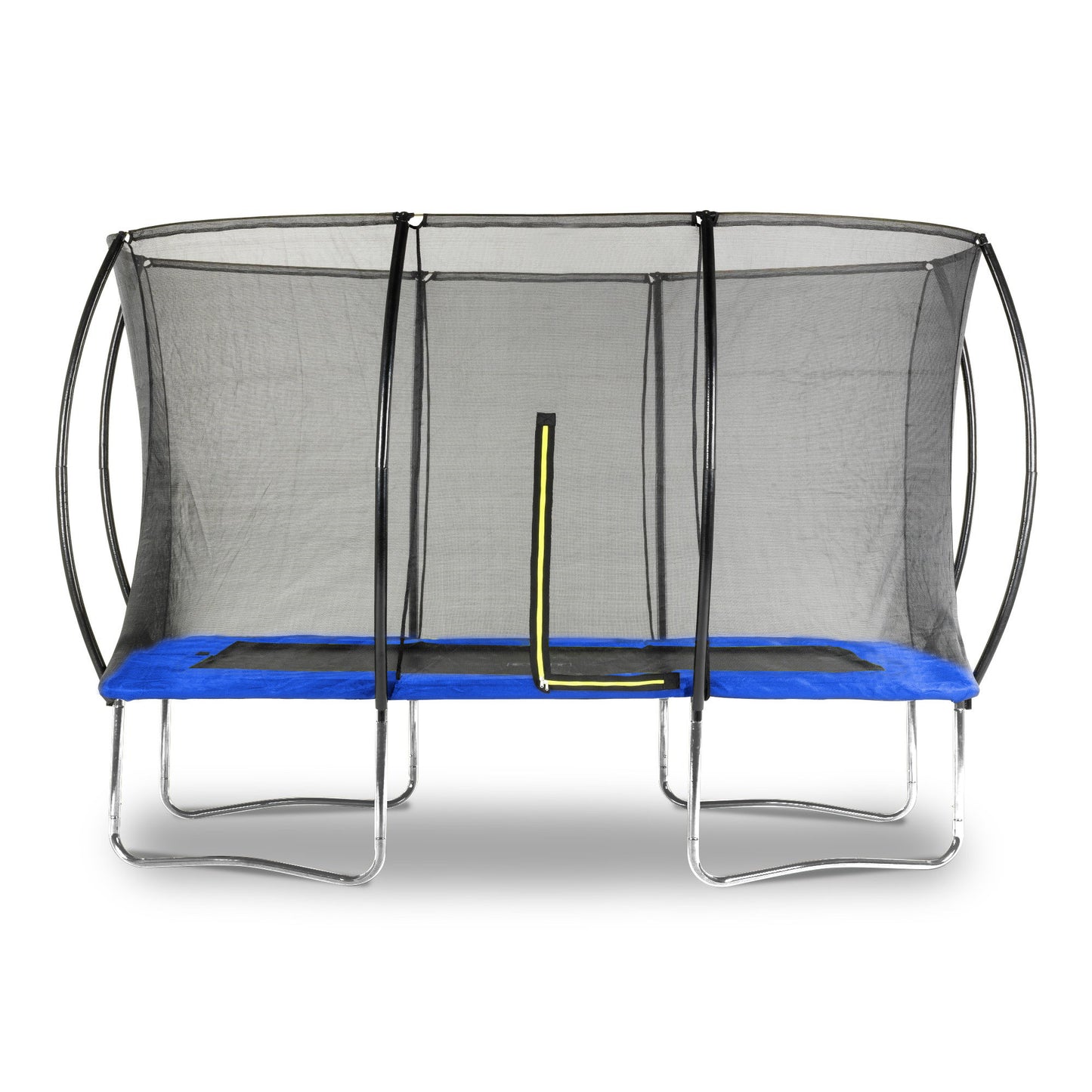 Trampolim retangular com rede 150x200 cm azul