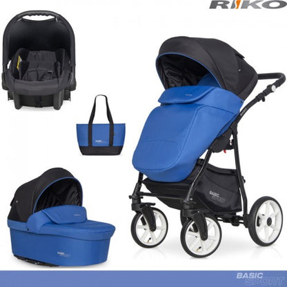 RIKO - Carrinho multifuncional BASIC SPORT + CARLO Racing Blue