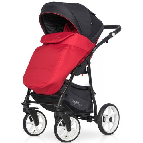 RIKO - Carrinho multifuncional BASIC SPORT + CARLO Sport Red