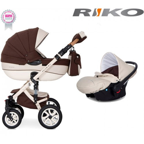 RIKO - Carrinho multifuncional BRANO ECCO + CARLO Chocolate