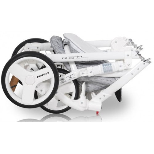 RIKO - Carrinho multifuncional BRANO LUXE + CARLO ISOFIX READY Latte